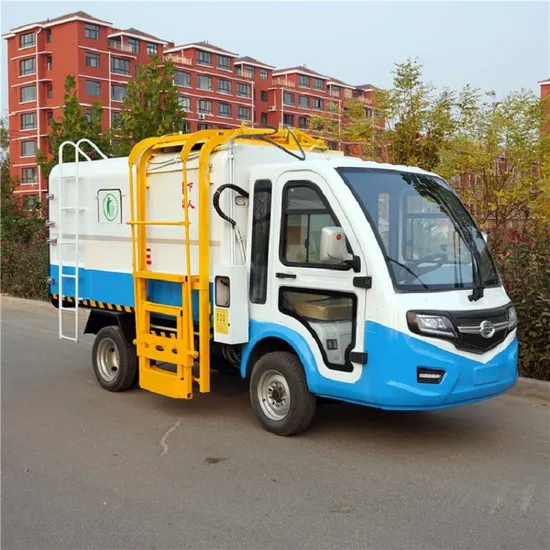 Mini camiones de basura Vehículo eléctrico de recolección y transporte de basura de baja velocidad